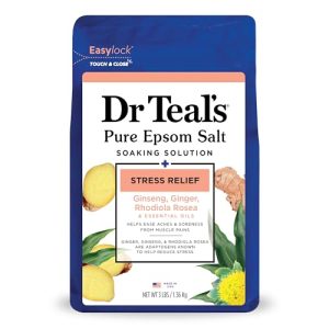 Dr Teal's 3lbs Epsom Salt Magnesium Soak for Stress Relief with Essential Oils