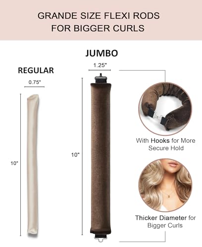 Heatless Overnight Hair Curling Set - Silk Rods & Headband for Short Hair - Image 3