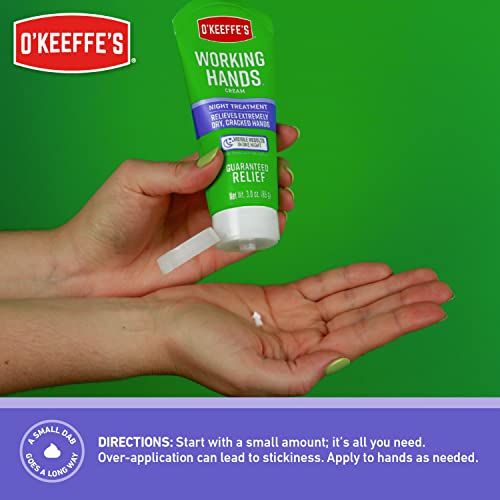 O'Keeffe's Working Hands & Night Treatment Hand Cream Bundle, 3 oz Each - Image 8