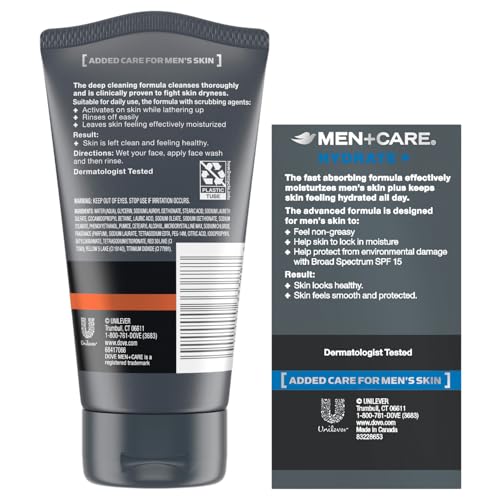 Dove Men+Care Hydrate+ Lotion & Deep Clean Scrub Set - Image 2