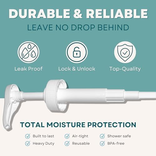 Gallon Pump Dispenser for Plastic/Glass Bottles - Leak Proof, Non-BPA (2 Pack) - Image 5