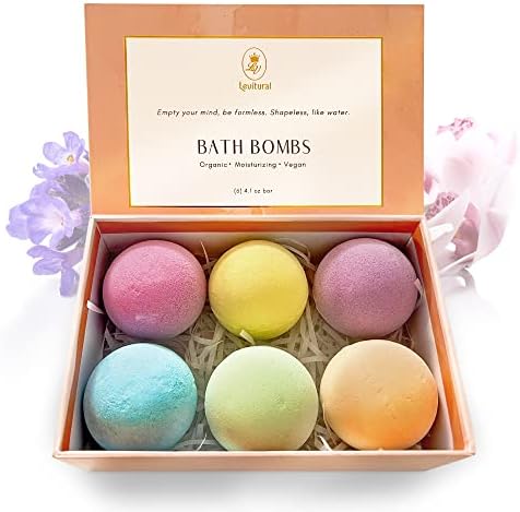 Levitural Organic Bath Bombs with Dead Sea Salt ? Set of 6