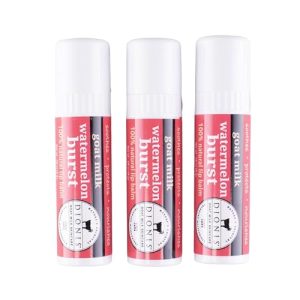Dionis Goat Milk Watermelon Lip Balm Gift Set - 3 Pack, Cruelty-Free, USA Made