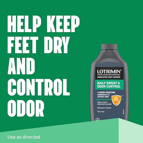 Lotrimin Medicated Foot Powder 6.25 oz for Antifungal Sweat and Odor Control - Image 2