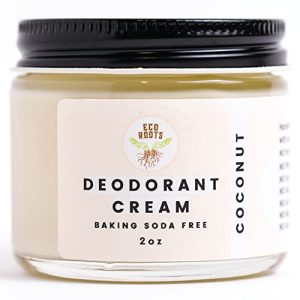 ECO ROOTS Vegan Organic Coconut Scent Deodorant Cream Natural Formula 2 oz Size