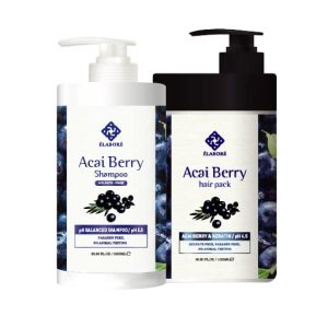 Elabore Acai Berry Shampoo & Super Hair Pack Set 1000ml