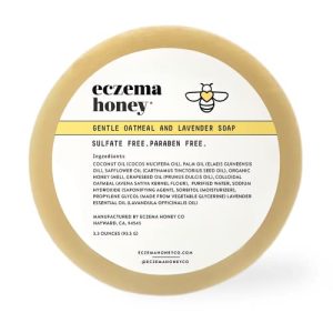 Eczema Honey Oatmeal Lavender Soap - Gentle Wash for Dry, Itchy Skin (3.3 Oz)