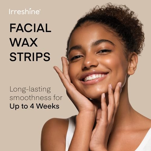 Facial Wax Strips Kit for Women - 40 Natural Vegan Strips & 6 Wipes - Image 3