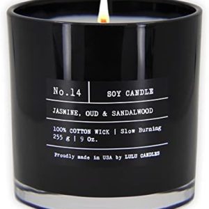 Lulu Candles | Jasmine, Oud & Sandalwood | 9 Oz. Luxury Soy Candle