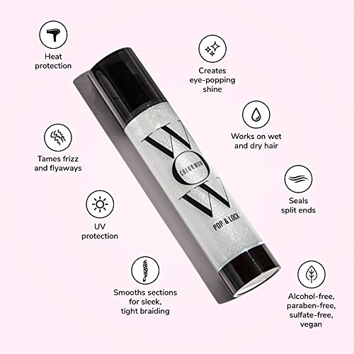 COLOR WOW Pop + Lock Serum: Glossy Finish, Frizz Control, Color Protection, Split End Seal - Image 2
