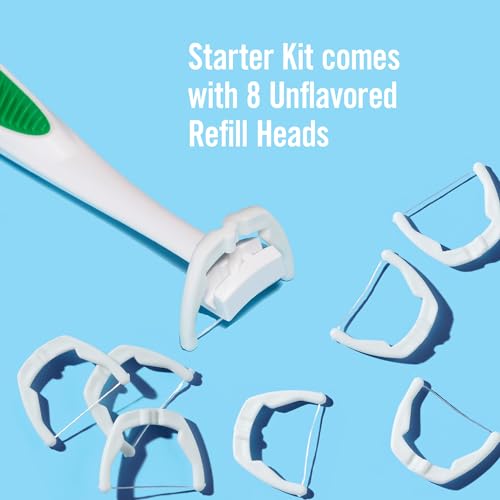 REACH Listerine Ultraclean Access Flosser Kit, 1 Flosser & 8 Refill Heads, Unflavored - Image 6