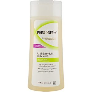 Phisoderm Anti-Blemish Body Wash, 10 oz for Clear Skin