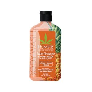 Hempz Sweet Pineapple & Honey Melon Body Wash - Hydrating, Exfoliating, 17 fl oz