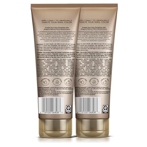 Jergens Natural Glow Self Tanner Lotion, Fair to Medium, 7.5 Oz (2-Pack) - Image 9