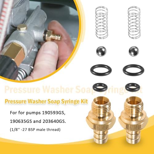 Pressure Washer Soap Injector Kit for Briggs, Homelite, Ryobi, Husky (2 Set) - Image 2