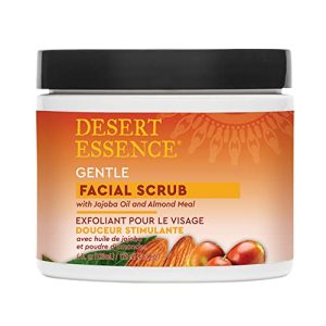 Desert Essence Gentle Facial Scrub with Jojoba Oil, 4 Fl Oz