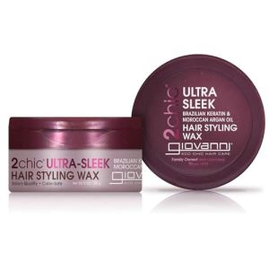 GIOVANNI 2chic Ultra Sleek Hair Wax, Strong Hold, Anti-Frizz, 2 oz