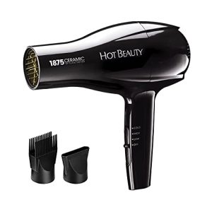 1875W Ceramic Hair Dryer, 2 Attachments, Lightweight, Fast Drying, Travel Size, New
