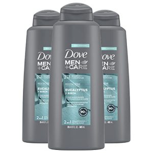 DOVE MEN + CARE 2-in-1 Shampoo & Conditioner, Eucalyptus, 3 Count
