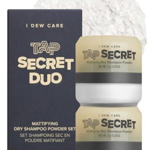 I Dew Care Travel Size Dry Shampoo Duo, 2 Pack, No White Cast