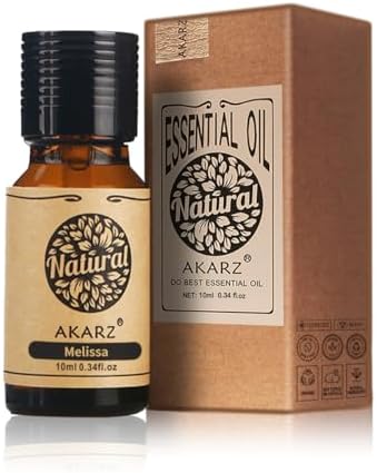 AKARZ Organic Melissa Essential Oil for Skin & DIY 10ml