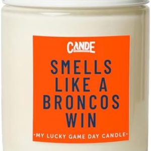 Denver Broncos Super Bowl Champions Victory Candle for Dad and Son