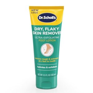 Dr. Scholl's Ultra Exfoliating Foot Lotion with Urea, 3.5 oz, for Dry Cracked Feet