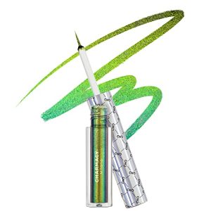 CHARMACY Chameleon Glitter Eyeliner Waterproof Color Shifting Yellow Green Indigo 906