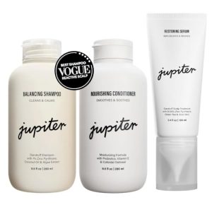 Jupiter Anti-Dandruff Shampoo, Conditioner & Serum Set - Physician-Formulated, Color Safe, Sulfate Free