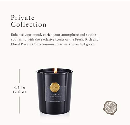 RITUALS Wild Fig 12.6 Oz Scented Candle Aromatherapy Blend Fig Orris Clove Sandalwood - Image 3