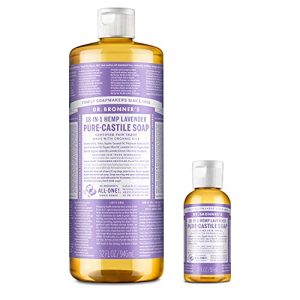 Dr. Bronner?s Lavender Soap Bundle: 32 oz & 2 oz