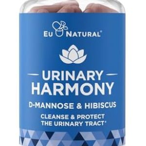 Urinary Harmony D-Mannose Supplement for Women – 60 Fast Acting Capsules