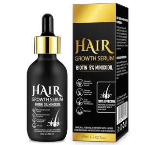 5% Minoxidil Hair Growth Serum for Men and Women, 2.02 Fl Oz Treatment