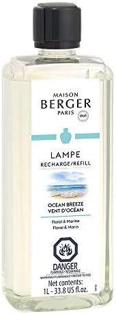 Ocean Breeze Lampe Berger Fragrance Refill, 33.8 oz (1 Liter) for Diffuser