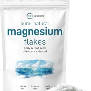 Micro Ingredients Magnesium Flakes 6lbs for Soaks & Relaxation