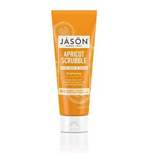 Jason Brightening Apricot Face Wash and Scrub 4 Oz Gentle Exfoliation