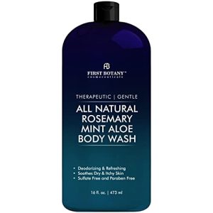 First Botany Natural Body Wash – 16 fl oz Rosemary Mint for Odor, Skin Issues