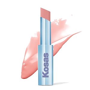 Kosas Wet Stick Lipstick: Hydrating, Sheer Color with Ceramides & Mango Butter - Baby Rose