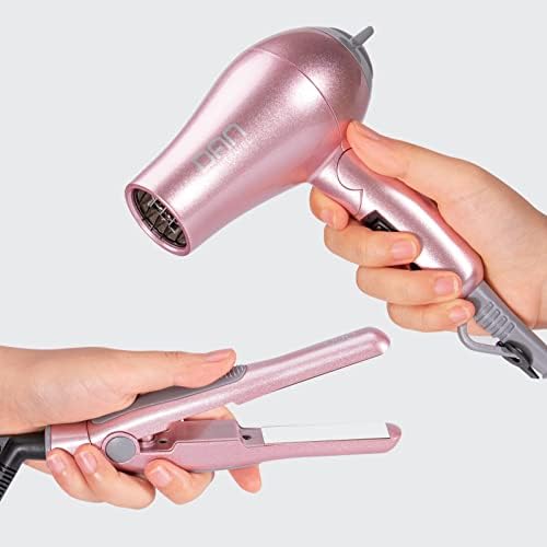 DAN Technology Travel Flat Iron & Blow Dryer Set with EU Adapter & Case - Image 2