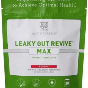 Dr. Amy Myers Leaky Gut Revive MAX - L-Glutamine Powder for Gut Health, 1 Month