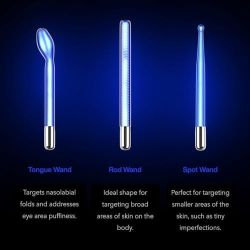 NuDerma Clinical Skin Therapy Wand - Portable Anti-Aging & Radiance Machine with 6 Wands - Image 4