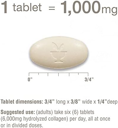 Youtheory Advanced Collagen 6,000 mg with Vitamin C - 290 Tablets for Hair, Skin & Nails - Image 7