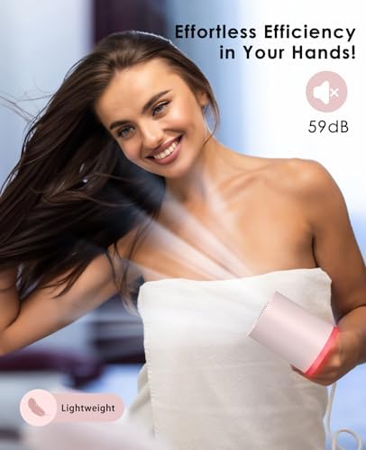 Ultra-Fast 110,000 RPM Ionic Hair Dryer Lightweight Low Noise Travel-Friendly - Image 3