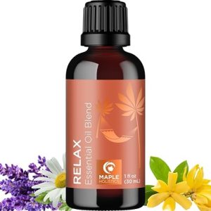 Relaxing Essential Oil Blend for Diffuser: Lavender, Geranium, Chamomile, Ylang Ylang