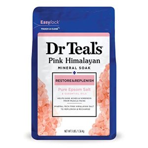Dr Teal's 3 lbs Epsom Salt Magnesium Soak with Pink Himalayan Minerals