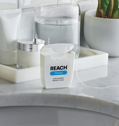 REACH Waxed Dental Floss 3-Pack, 115yd, Unflavored, PFAS-Free, Gentle on Gums - Image 5