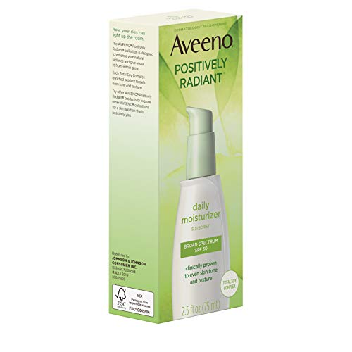 Aveeno Positively Radiant Daily Moisturizer SPF 30 Oil-Free 2.5 fl. oz - Image 11