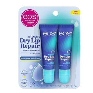Eos The Hero Lip Repair, 24HR Moisture, Strawberry Extract, 2 Count