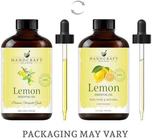 Lemon Essential Oil 4 Fl Oz - 100% Pure, Premium Grade for Diffuser/Aromatherapy - Image 2