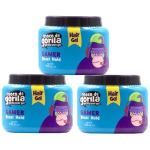 Moco de Gorila Gamer Hair Gel, 3-Pack, 9.52 Oz Each, High Fixation